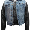 WWE Triple H Denim Leather Jacket